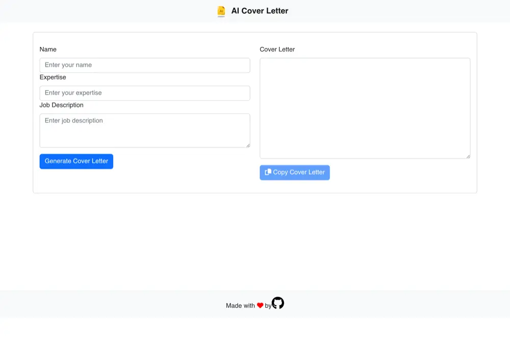 AI Cover Letter Generator